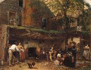 Eastman Johnson Das Leben im Suden oil on canvas